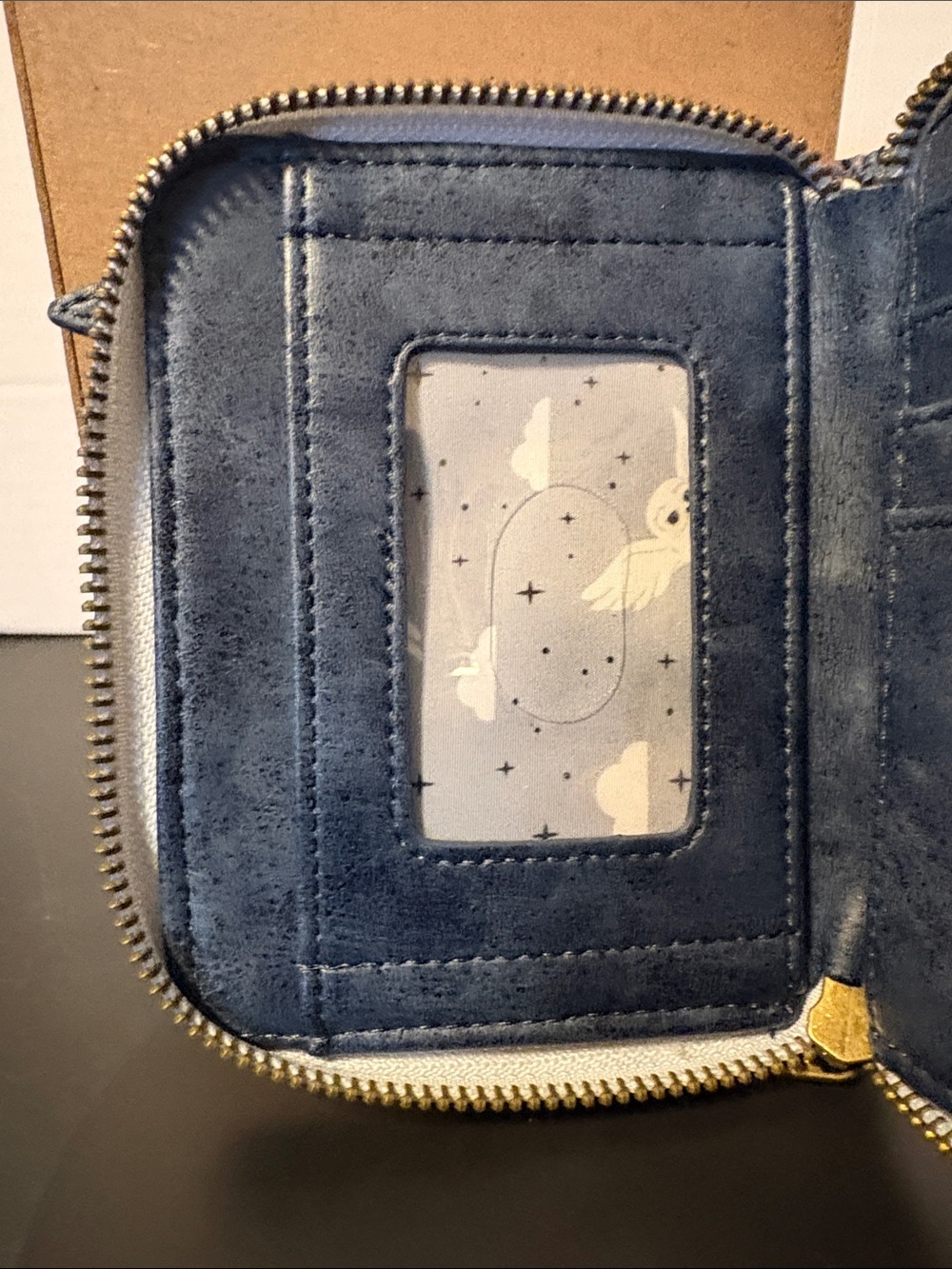 Loungefly Night Castle Zip Wallet - Navy, Gray, Yellow - Picture 5 of 5